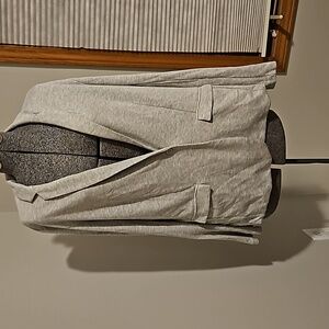 Magaschoni light gray knit blazer